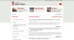 Desktop Screenshot of comune.tuscania.vt.it