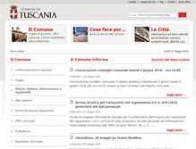 Tablet Screenshot of comune.tuscania.vt.it